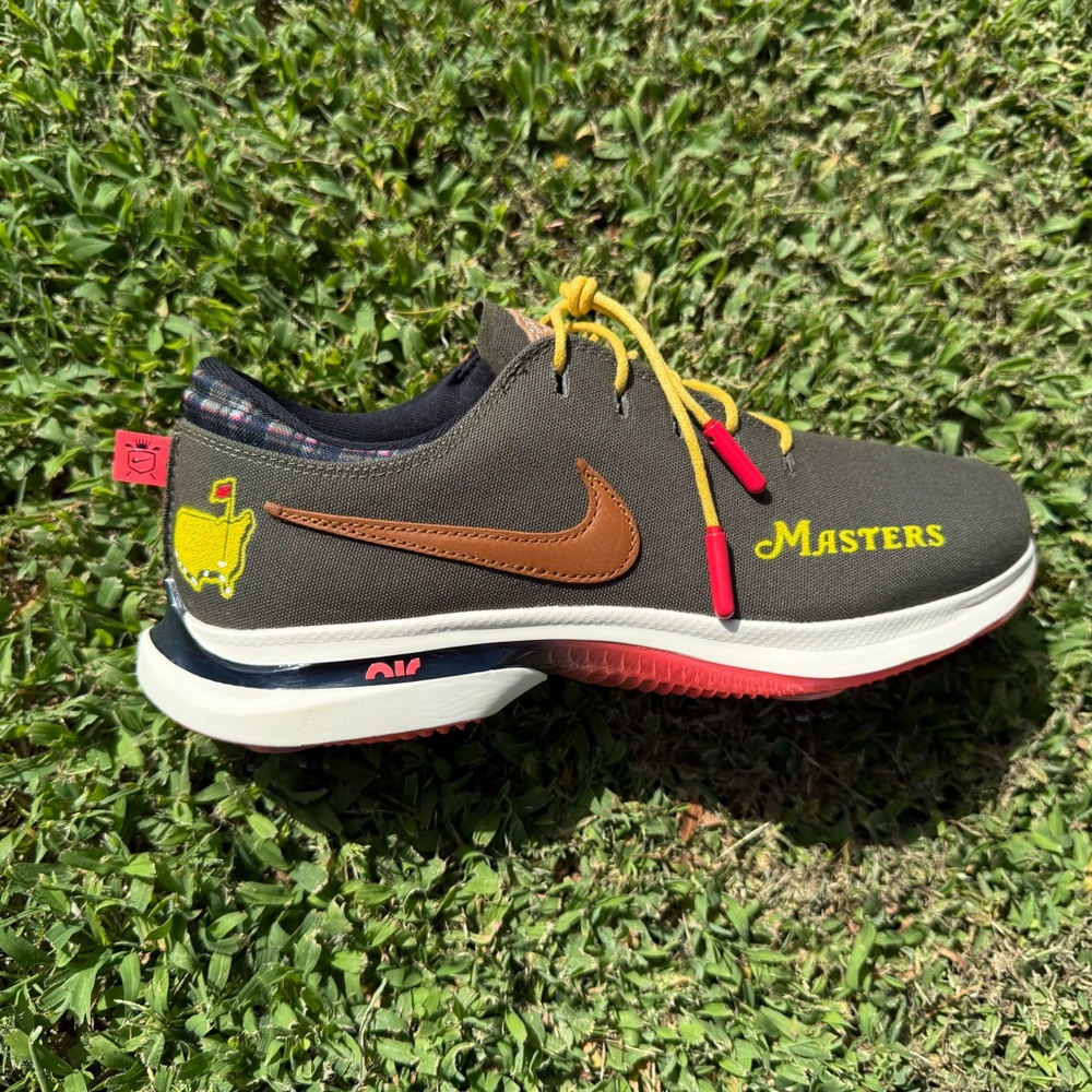 Custom Nike Masters Edition Men's Shoes - Green and Yellow